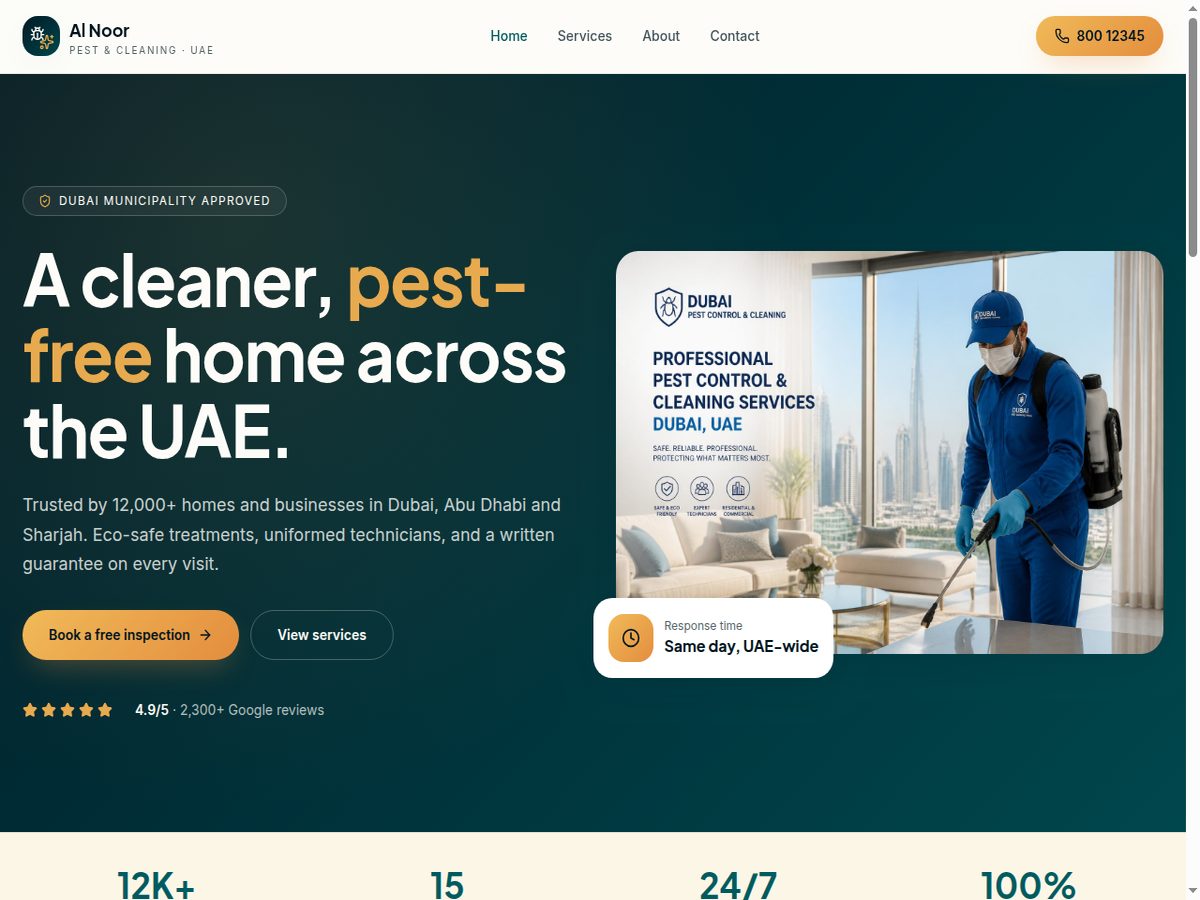 Al Noor website preview